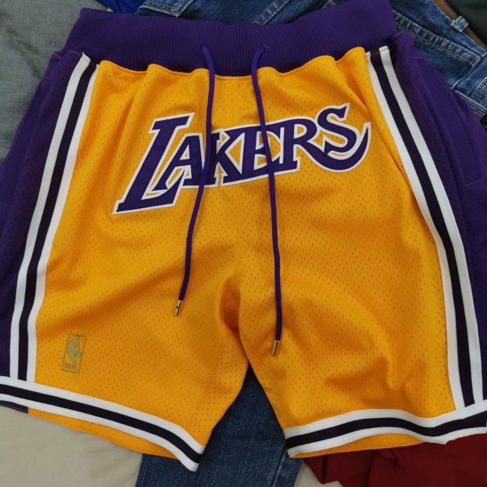 Mitchell & Ness x Just Don Retro pants 1996-97 season Los Angeles Lakers yellow